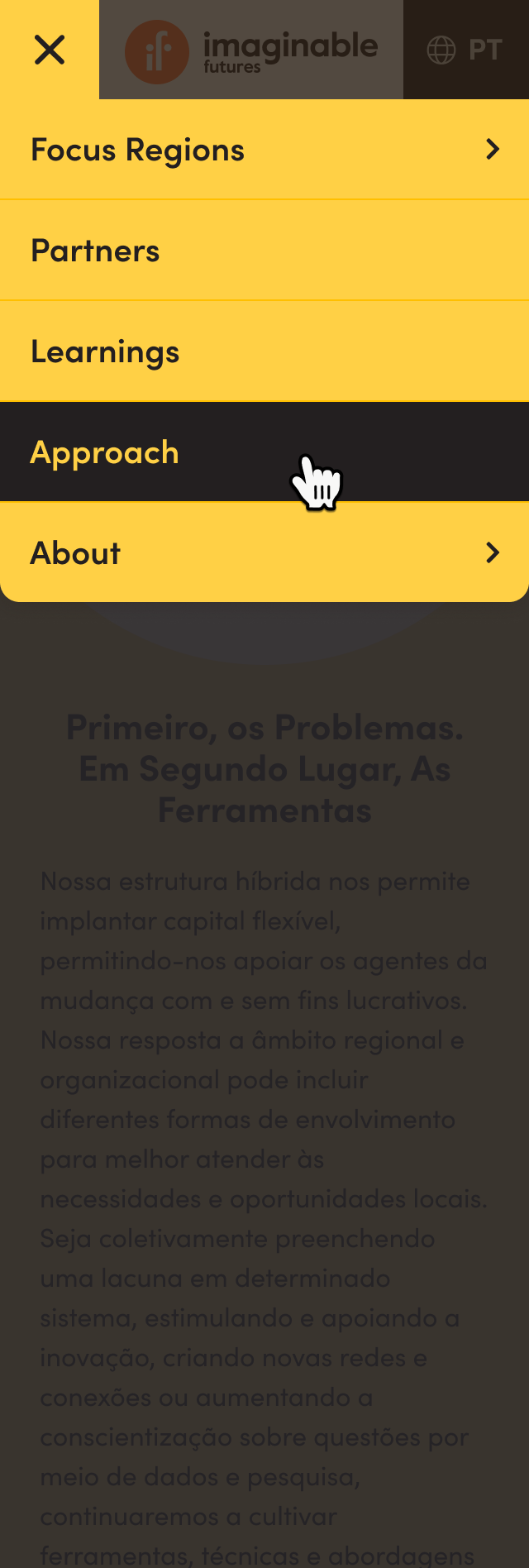 Imaginable Futures: Brasil (Primary Nav Dropdown)